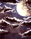 Moon and Clouds