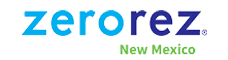 ZeroRez New Mexico logo with blue and green text.
